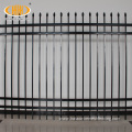 custom powder coated metal tubular picket iron fence